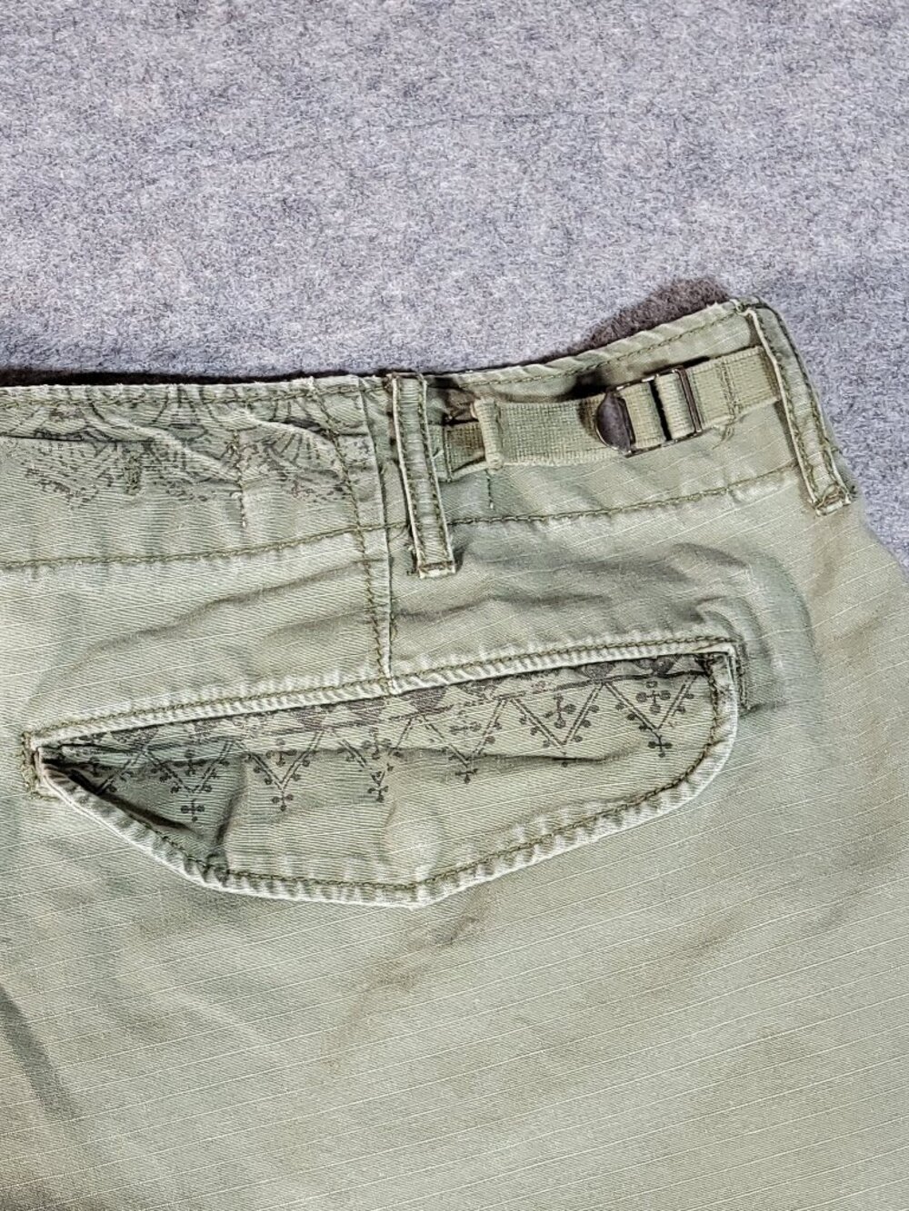 Y2K-style Denim & Supply Ralph Lauren WoodblockGraphic Cargo Shorts Mens Size36 - Picture 4 of 16